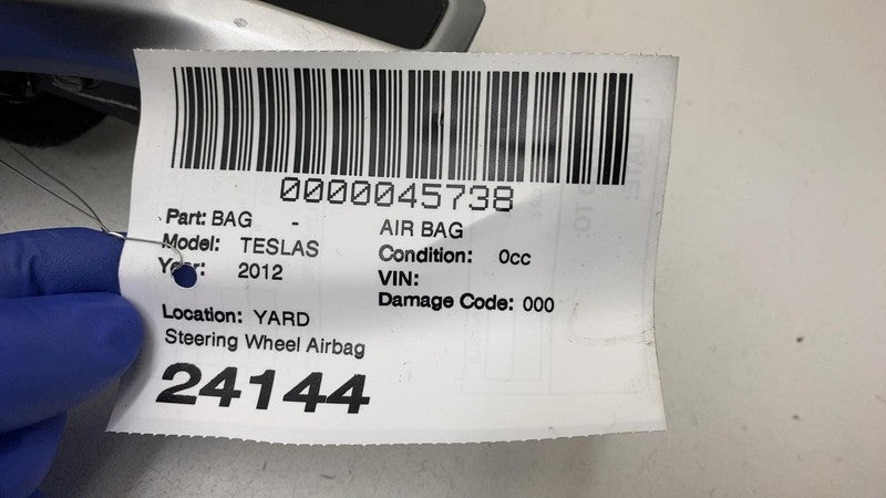 101426501B 2012-2015 Tesla Model S Steering Wheel Airbag Module w/ Retainer Plate Bracket