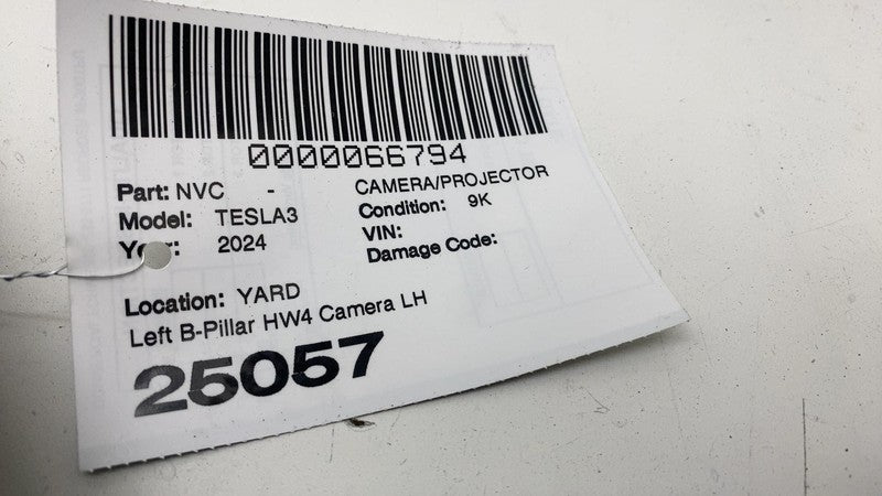 ⭕ 2024 2025 Tesla Model 3 Driver Side B-Pillar Applique Glass Trim Mol