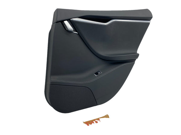 ⭕ 12-20 Model S MS Rear Right Interior Door Panel Trim Card Cover 1008133-00-D
