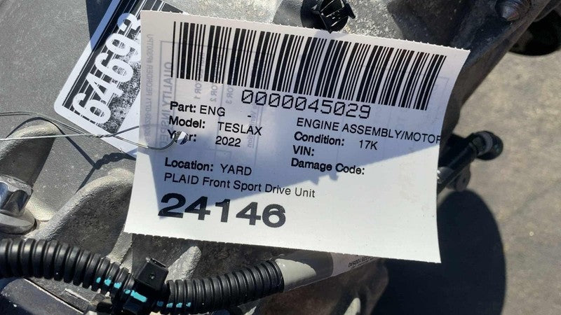 1798000 10 C ⭕ 2021-2025 Tesla Model X MX Electric Engine Motor Front Drive Unit 1798000-10-C