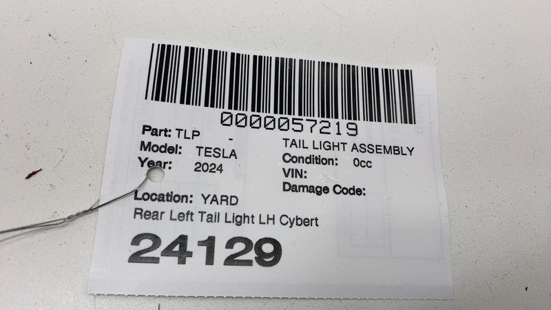 2024 2025 Tesla Cybertruck Rear Driver Taillight LED Tail Lamp Left 18