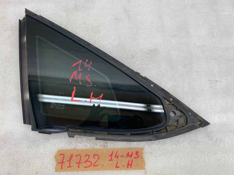 E6 43R-008010 ⭕ 2012-2015 Tesla Model S Rear Driver Side Quarter Fixed Glass Left 6007188-00-I