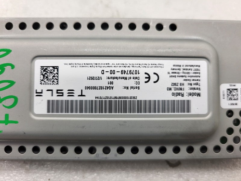 107974900D ⭕ 2017-2023 Model 3 Harman Becker FM HD Audio Radio Receiver Module 1079749-00-D