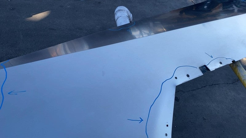 192831700A 2024-2025 Tesla Cybertruck Rear Passenger Right Quarter Panel Fender Sail RH OEM