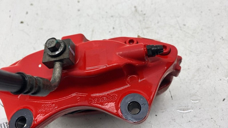 ⭕ 2012-2020 Tesla Model S Rear Caliper Red w/ Brake Hose Line Left 104