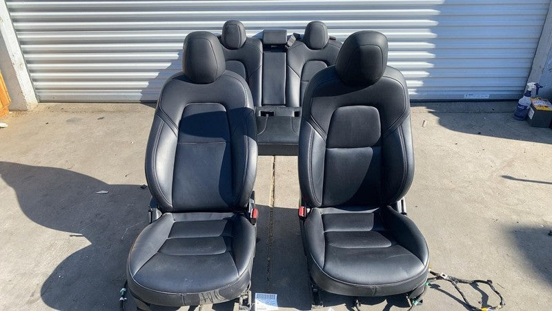 ⭕ 2017-2023 Tesla Model 3 Front Left &Right Bucket Seat + 2nd Row Bench Assembly