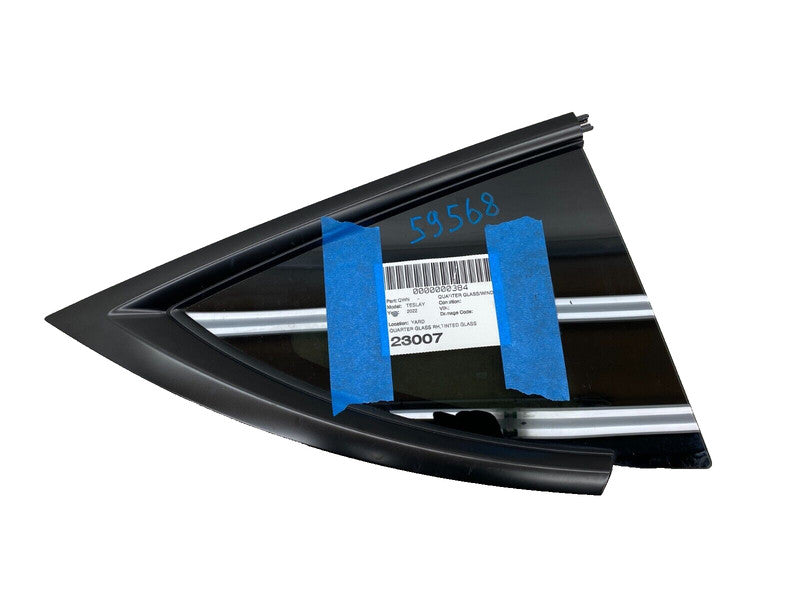 ⭕ 2020-2024 Tesla Model Y Rear Right Side Quarter QTR Window Glass 1600809-00-A