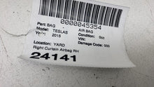 ⭕ 12-20 Tesla Model S Passenger Side Roof Curtain Safety Airbag Right Assembly