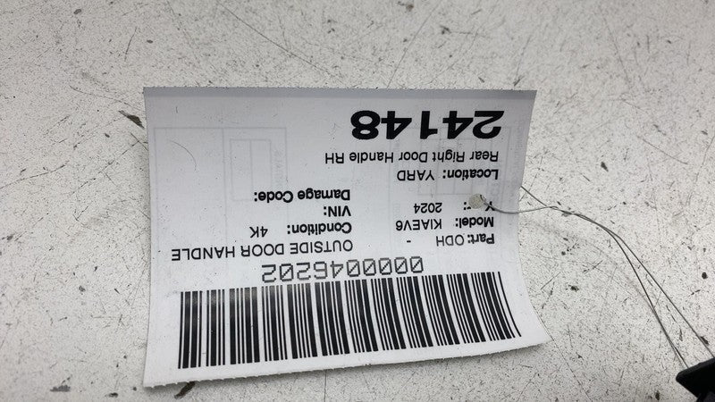 2022-2024 Kia EV6 Rear Passenger Side Exterior Door Handle Outside Right RH Gray