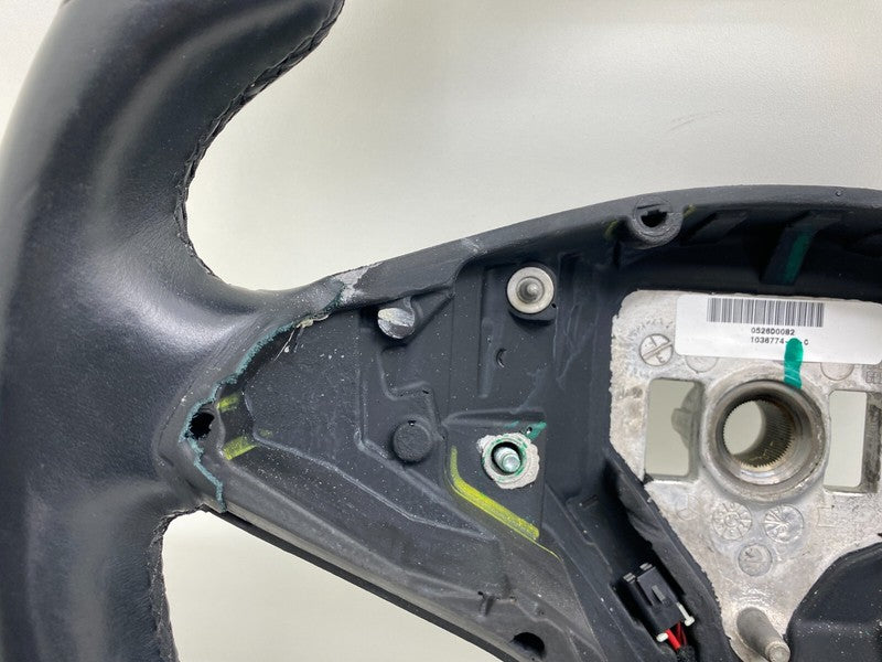 ⭕ 2012-2020 Tesla Model S MS Driver Steering Wheel Black Assembly 1036