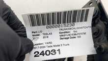 ⭕ 17-20 Tesla Model 3 Trunk Tailgate Liftgate Decklid Shell Panel Black - PMBL