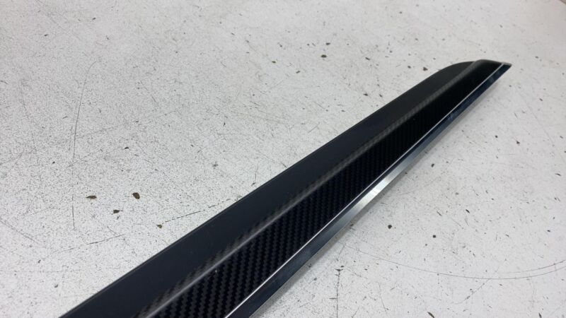 165874100A ⭕ 21-23 Tesla Model X Rear Left  Door Trim Cover Carbon Fiber Panel 1658741-00-A