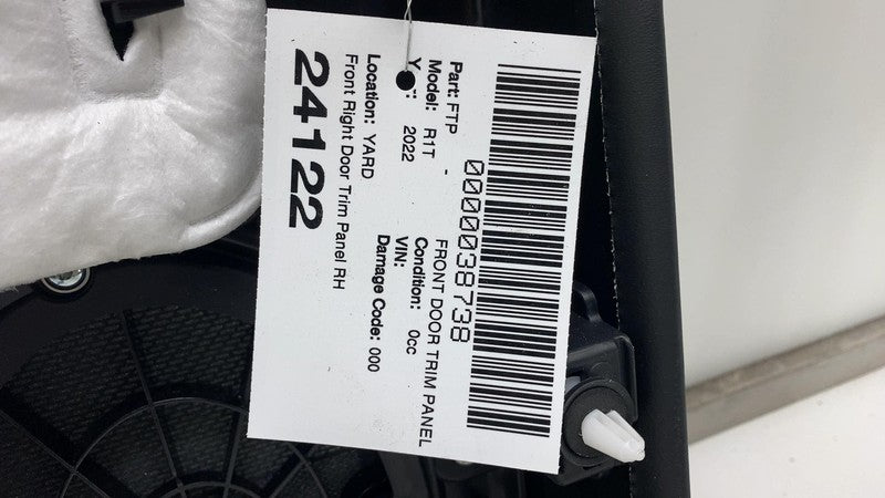 ⭕ 2022-2024 Rivian R1T R1S Front Right Door Trim Panel RH Ocean Coast 