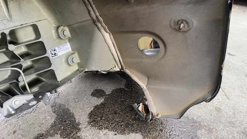 ⭕ 2020-2024 Tesla Model Y Rear Left Quarter Panel Structural Cutout Black - PBSB