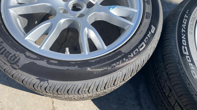 2021-2023 Tesla Model S PAIR of Rear Wheel Rim 19" w/ Continental Tire 285/40R19