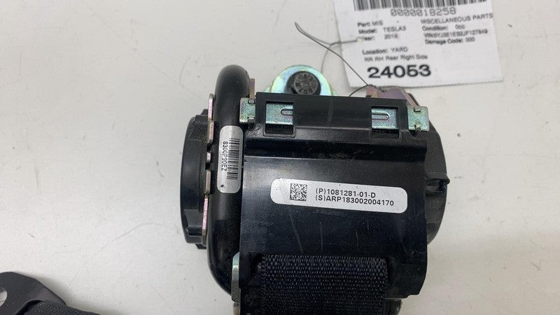 ⭕ 17-23 Model 3 Rear Left or Right 2nd Row Seatbelt Retractor Assy 108