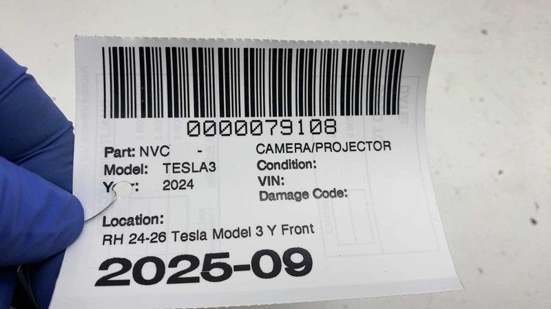 ⭕ 2024-2026 Tesla Model 3 Front Right Repeater Turn Signal Fender Came