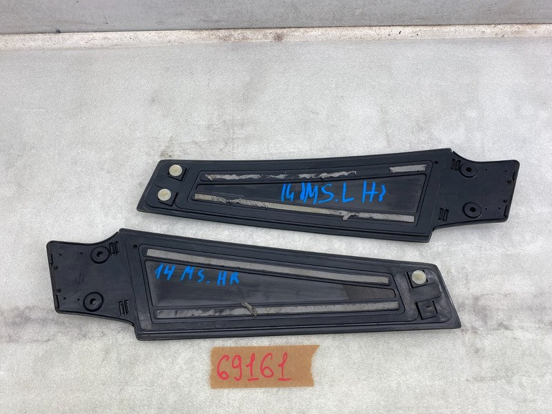 ⭕ 2012-2020 Tesla Model S PAIR Left & Right B-Pillar Molding Applique Glass Trim