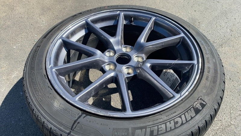 ⭕ 21-23 Model 3 M3 Wheel Rim 18x8.5J +40MM w/ Michelin 235/45 R18 1044