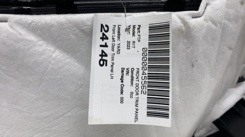 ⭕ 2022-2024 Rivian R1T R1S Front Driver Side Door Trim Panel Cover Lef