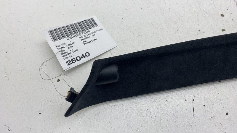 ⭕2016-2020 Tesla Model X Front Left Windshield Sun Visor Trim Bezel 10