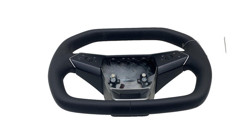 169255100D ⭕ 24-25 Tesla Cybertruck Front Driver Steering Wheel Square Black 1692551-00-D