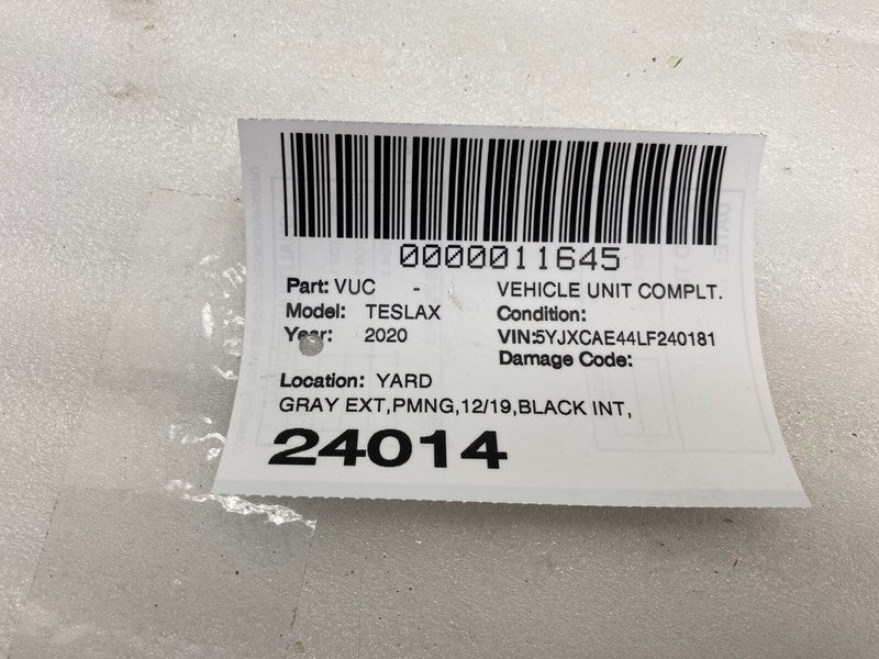 ⭕16-20 Model X Front Passenger Side A-Pillar Trim Cover Lower Right 14