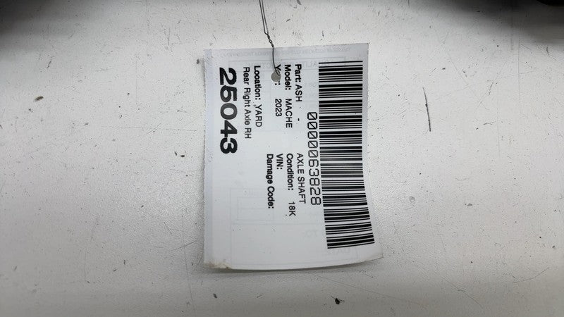 MZ9P4K138FA ⭕ 21-24 Ford Mustang Mach-E Rear Right CV Axle Shaft Halfshaft AWD MZ9P-4K138-FA