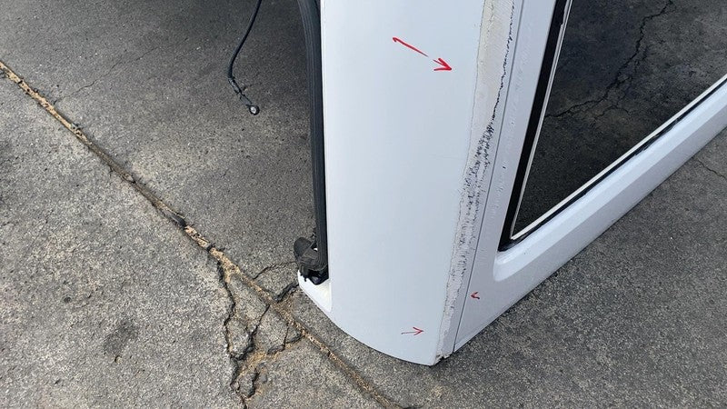 ⭕ 11-18 Jeep Wrangler 4-Door Hard Top Panel Roof Cab Clip White - PW7 OEM DAMAGE