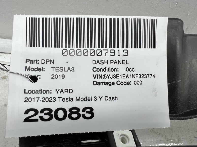 ⭕ 17-23 Tesla Model 3 Y Dashboard Instrument Panel Base & Premium 1083