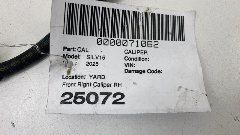 ⭕ 2025 Chevrolet Silverado 1500 Front Right Brake Caliper w/ Hose Line
