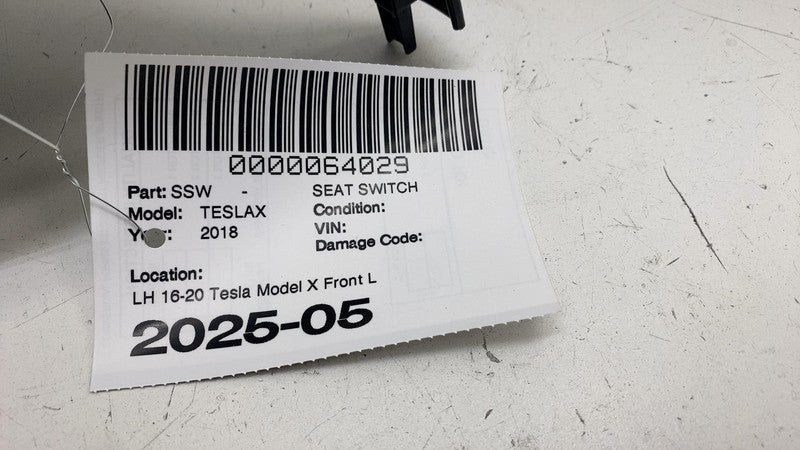 ⭕ 16-20 Model X Front Seat Recline Panel and Control Switch Left LH 10