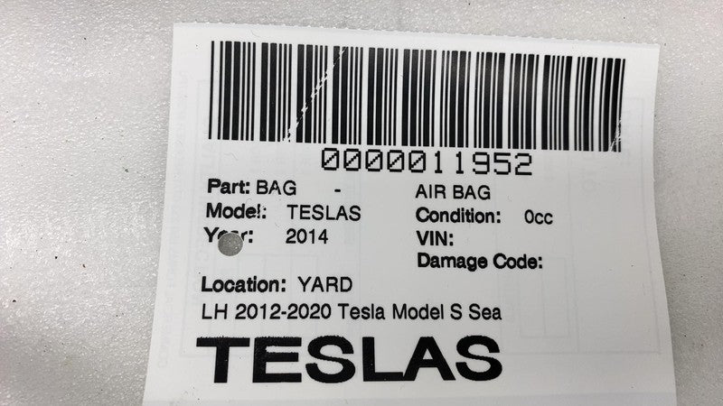 ⭕ 2012-2017 Tesla Model S MS Front Driver Side Seat Airbag Left OEM 10