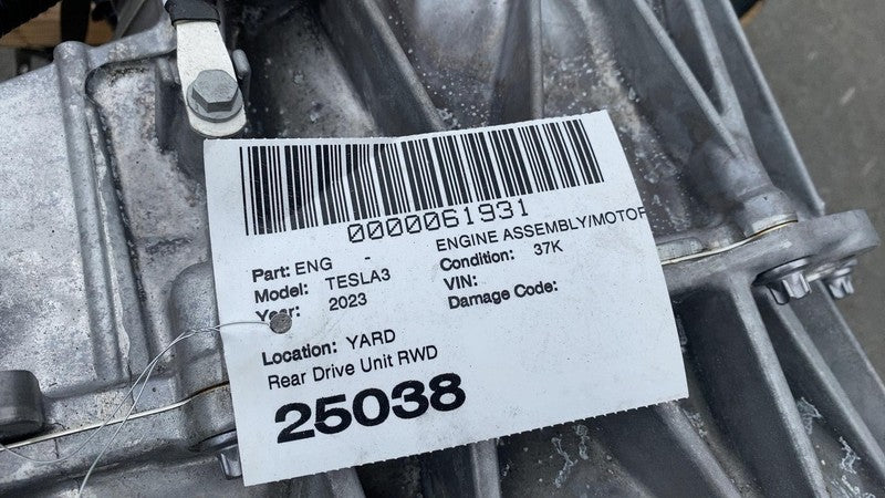 ⭕ 21-23 Model 3 Rear Drive Unit Engine Electric Motor Low Current 1120
