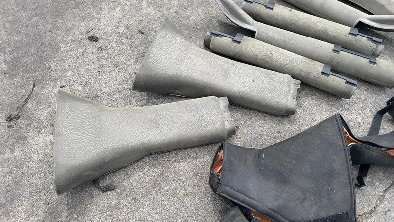 ⭕ 2011-2018 Jeep Wrangler SET of Roll Bar Padding Covers & Moldings OE