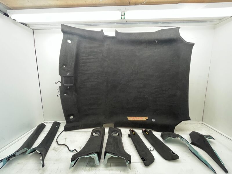 100745802C 2016-2020 Tesla Model S SET of Ceiling Headliner Sunvisor Upper A + B + C-Pillar