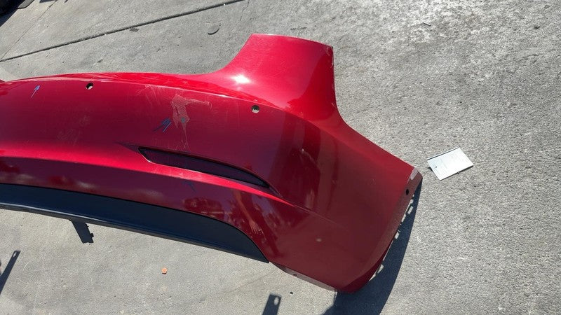 ⭕ 2017-2022 Tesla Model 3 Rear Bumper Cover w/ Park Sensor & Harness Red - PPMR