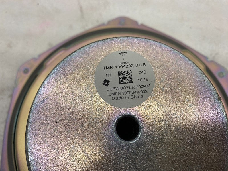 100483307B ⭕ 2012-2020 Model S Infotainment Audio Speaker Mid Subwoofer 200MM 1004833-07-B