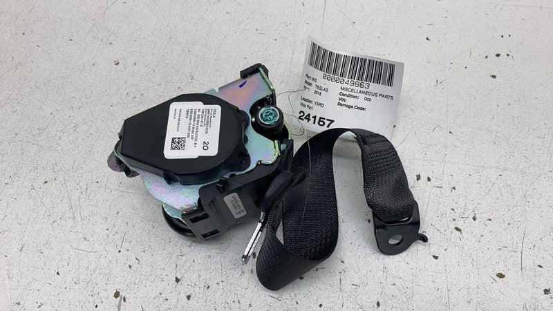 1081281 01 D 2017-2023 Tesla Model 3 M3 Rear Left or Right 2nd Row Seatbelt Retractor LH = RH