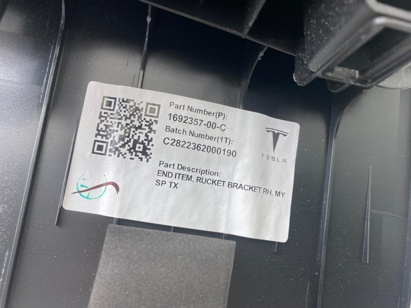 ⭕ 20-24 Tesla Model Y Rear Passenger Trunk Pocket End Bracket Right 16