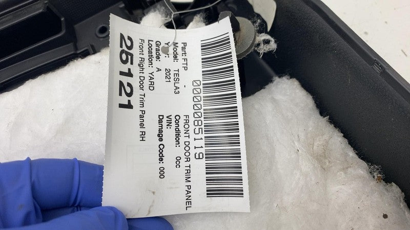 ⭕ 2021-2023 Tesla Model 3 Front Right Interior Door Panel Trim Card 15