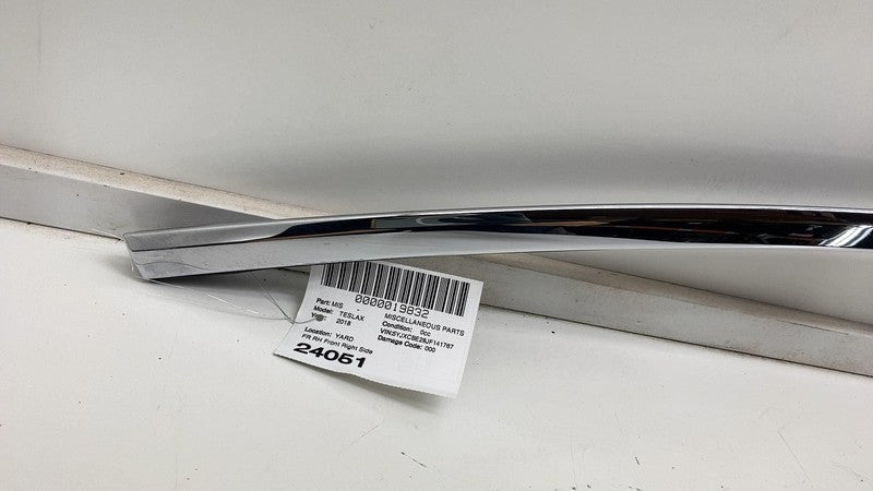 112887100G ⭕ 2018-2020 Tesla Model X MX Door Chrome Upper Molding Bright Right 1128871-00-G