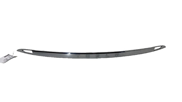 ⭕ 12-20 Tesla Model S Rear Liftgate Trunk Lid Chrome Trim Molding 1026649-00-E