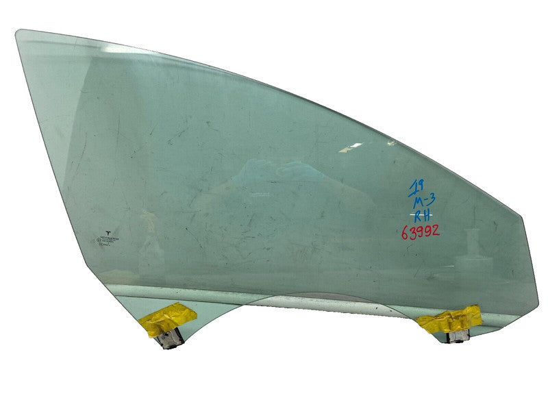 43R-004530 ⭕ 2017-2020 Tesla Model 3 Front Passenger Door Window Glass Right (Single Pane)