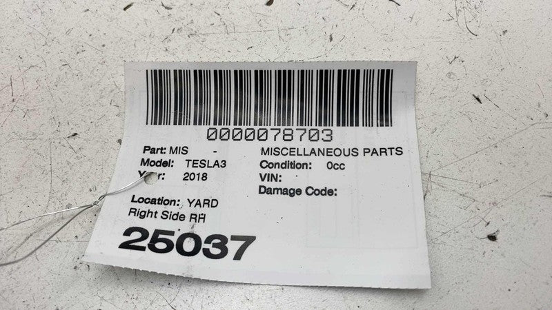 108127901F ⭕ 2017-2023 Tesla Model 3 Front Right 1st Row Seat Belt & Retractor 1081279-01-F