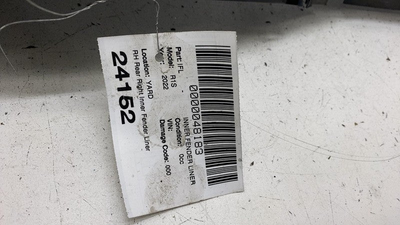 PT00134682C 2022-2024 Rivian R1T R1S Rear Right Inner Fender Wheel Liner Splash Shield Guard