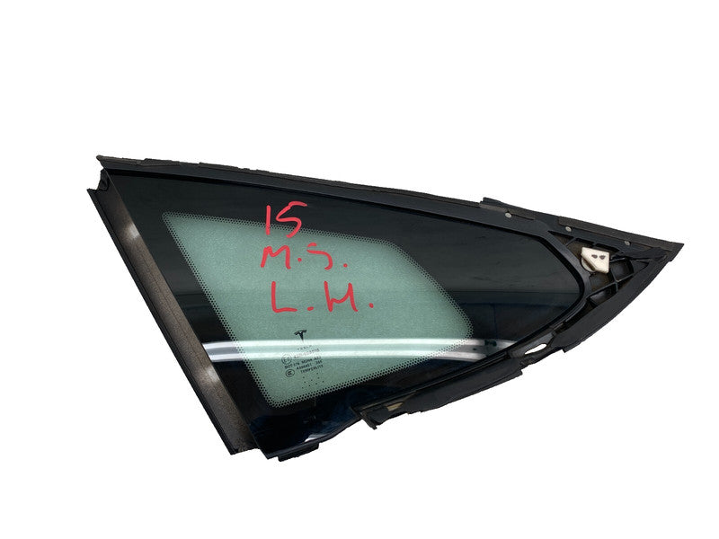 E6 43R-008010 ⭕ 2012-2015 Tesla Model S Rear Driver Side Quarter Fixed Glass Left 1051821-00-A