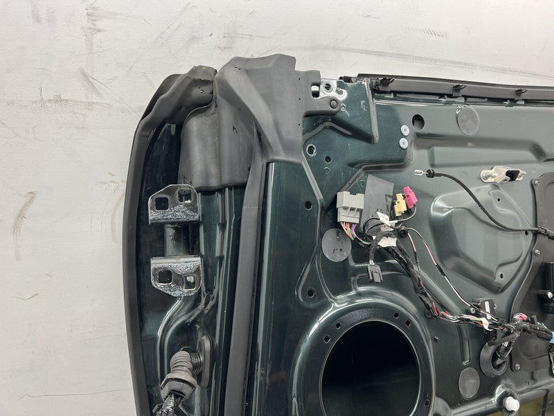 ⭕ 12-15 Tesla Model S Front Passenger Side Door Shell Panel Right Gree