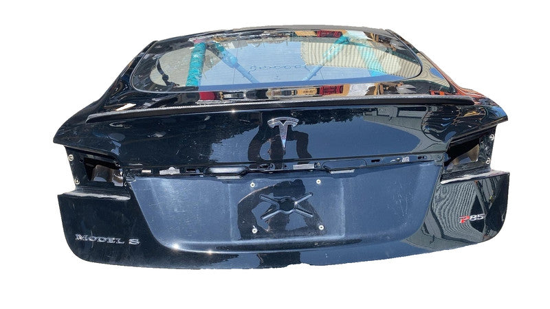 ⭕ 12-15 Tesla Model S Rear Trunk Liftgate Hatch Panel w/ Window Glass 