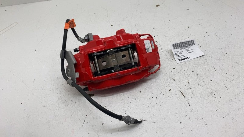 ⭕ 2016-2020 Tesla Model X Front Caliper w/ Brake Hose Line Left Red 10